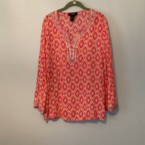 twiggy LONDON Pink and Orange Patterned Tunic 🏹